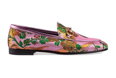 gucci jordaan floral loafer|gucci fringe loafer.